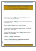 NURS634 &sol;NURS 634 EXAM 2025 QUESTIONS AND ANSWERS