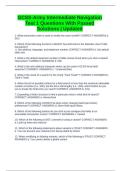 GCSS-Army Intermediate Navigation Test 1 Questions With Passed Solutions &vert; Updated