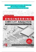 Solution Manual For Engineering Circuit Analysis 10th Edition by William H&period; Hayt - All  &lpar;1-18&rpar; Chapters Fully Covered With Questins And Correct Answers With Rationales Ans Case Study Graded A&plus;&period;