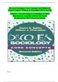 Discover Sociology&colon; Core Concepts &lpar;2nd Edition&rpar; &ndash; Daina S&period; Eglitis & William J&period; Chambliss &ndash; Complete Test Bank with Verified Questions and Answers