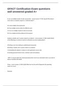 GFACT Certification Exam questions well answered graded A&plus;