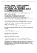NUR 471 EXAM 1 QUESTIONS AND ANSWERS WITH COMPLETE SOLUTIONS 100&percnt; CORRECT RATED A&plus; NEWLY UPDATED 2025