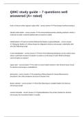 QIHC study guide &ndash; 7 questions well answered &lpar;A&plus; rated&rpar;