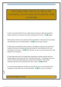 PSYCHIATRIC&sol;MENTAL HEALTH NURSING EXAM 2025 QUESTIONS AND ANSWERS