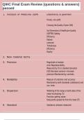 QIHC Final Exam Review &lpar;questions & answers&rpar; passed