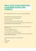 NMLS SAFE EXAM QUESTIONS & ANSWERS RATED 100&percnt; CORRECT