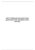 MPTC PROBLEM SOLVING EXAM QUESTIONS AND ANSWERS 100&percnt; SOLVED &emsp;