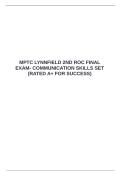    MPTC LYNNFIELD 2ND ROC FINAL EXAM- COMMUNICATION SKILLS SET &lpar;RATED A&plus; FOR SUCCESS&rpar;