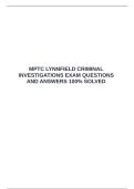  MPTC LYNNFIELD CRIMINAL INVESTIGATIONS EXAM QUESTIONS AND ANSWERS 100&percnt; SOLVED