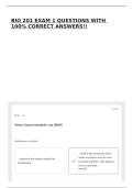 BIO 201 EXAM 1 QUESTIONS WITH 100&percnt; CORRECT ANSWERS&excl;&excl;