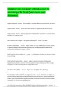 Chapter 15&colon; Religion introduction to sociology 3e Test Questions and Answers&period;