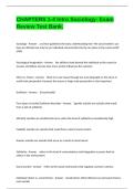 CHAPTERS 1-4 Intro Sociology- Exam Review Test Bank&period;