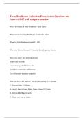 Texas Roadhouse Validation Exam Actual Questions and  Answers 2025 with complete solution 