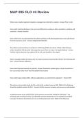 MAP 205 CLO -4 EXAM  Review Questions and Answers