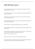 MAP 205 Final Exam 2 Questions with Correct Answers