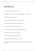 MAP 205 Test Questions with Correct Answers