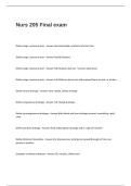 NURS 205 Final Exam Questions with Complete and Correct Answers