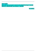 Complete Test Bank For Stanhope and Lancaster's Community Health Nursing in Canada 4th Edition by Sandra A&period; MacDonald &vert; All Chapters 1-18 Fully Covered With Questions And Verified Solutions&period;