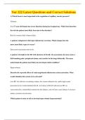 Nur 222 Latest Questions and Correct Solutions