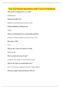 Nur 222 Finals Questions and Correct Solutions