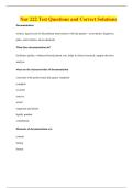 Nur 222 Test Questions and Correct Solutions