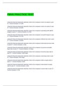 FMVA PRACTICE TEST QUESTIONS AND ANSWERS