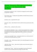Human Resource Management Exam 1 &lpar;Chapters 1-5&rpar; Questions And Answers&period;
