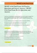 MGMT 6100 Final Exam 350 Practice  Questions and Correct Answers&sol; MGMT  6100 Final Exam Review Questions and  Answers 