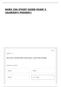 NURS 356 STUDY GUIDE EXAM 3 &lpar;ALREADY&rpar; PASSED&excl;&excl;