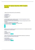 Nursing 251 Quizzes Questions With Complete Solutions