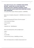 Hosa Bowl Practice Test&comma; ULTIMATE HOSA BOWL REVIEW &colon; EXAM 2025 and 2026 PRACTICE QUESTIONS WITH VERIFIED ANSWERS LATEST UPDATE EXAM GUIDE QUESTIONS MODIFIED TESTED AND APPROVED