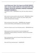Lead Abatement State Test SupervisorEXAM NEWEST 2025 ACTUAL EXAM COMPLETE 100 QUESTIONS AND CORRECT DETAILED ANSWERS &lpar;VERIFIED ANSWERS&rpar; &vert;ALREADY GRADED A&plus;