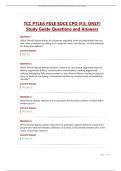 TCC PTLEA FDLE SOCE CPO &lpar;F&period;S&period; ONLY&rpar; Study Guide Questions and Answers&period;