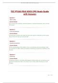 TCC PTLEA FDLE SOCE CPO Study Guide with Answers