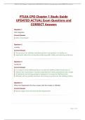 PTLEA CPO Chapter 1 Study Guide UPDATED ACTUAL Exam Questions and CORRECT Answers&period;