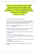 BIOD 101 FINAL EXAM STUDY GUIDE  2025&sol;2026 QUESTIONS BANK AND  CORRECT DETAILED ANSWERS WITH  RATIONALES &vert;&vert; 100&percnt; GUARANTEED PASS  <BRAND NEW VERSION>  Portage Learning 