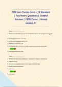 NAB Core Practice Exam 110 Questions &vert; Test Review Questions & Certified Solutions &vert; 100&percnt; Correct &vert; Already Graded&comma; A&plus;      