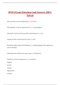 RNFA Exam Questions and Answers 100&percnt;   Solved 
