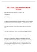 RNFA Exam Questions with Complete  Solutions 