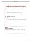 CPSI Exam Prep Questions and Answers&period;
