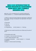 WGU C232 INTRODUCTION TO HUMAN RESOURCES ASSESSMENT EXAM WITH 100&percnt; CORRECT ANSWERS 2025