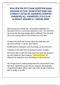 NGN HESI RN EXIT EXAM QUESTION BANK  2025&sol;2026 ACTUAL EXAM QYESTIONS AND  CORRECT DETAILED ANSWERS &lpar;VERIFIED  ANSWERS&rpar; ALL ANSWERED &lbrace;130 Q & A&rcub;  ALREADY GRADED A&plus; &vert; BRAND NEW&excl; 