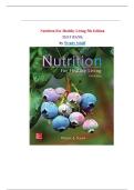 Test Bank for Nutrition for Healthy Living &lpar;5th Edition&rpar; by Wendy Schiff