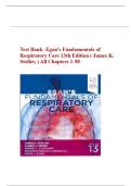 Test Bank- Egan's Fundamentals of Respiratory Care 13th Edition &lpar; James K&period; Stoller&comma; &rpar; All Chapters 1-58&vert;&vert; Newest Edition 2024&vert;2025