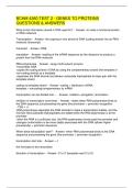 BCHM 4360 TEST 2 - GENES TO PROTEINS QUESTIONS & ANSWERS