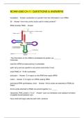 BCHM 4360 CH 11 QUESTIONS & ANSWERS