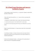 SLA Final Exam Questions and Answers  Verified by Experts 
