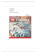 Test Bank For M&colon; Finance&comma; 6th Edition by Marcia Cornett&period; All Chapters &period;