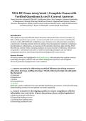 NEA-BC Exam 2025&sol;2026 &vert; Nurse Executive Advanced Certification &vert; Verified Questions with Correct Answers &vert; Complete Exam