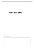 NMNC 1235 EXAM 1 QUESTIONS AND VERIFIED ANSWERS